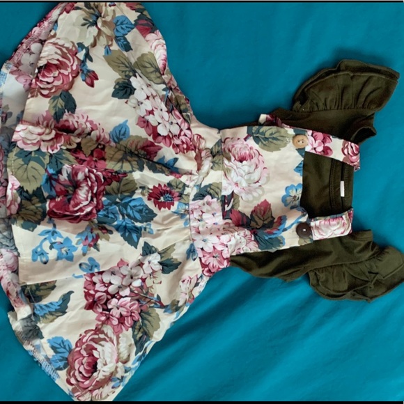 12-18m adorable 3 piece overalls dress set - Picture 2 of 3